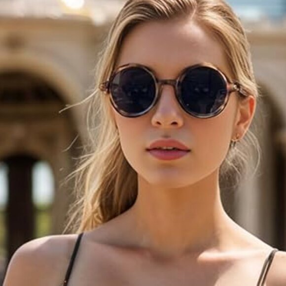 Polarized women's round sunglasses - Picture 1 of 5